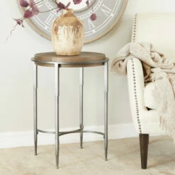 Best reviews of 👏 Studio 350 Dark Brown Metal Industrial Accent Table - 18 X 18 X 25 😉