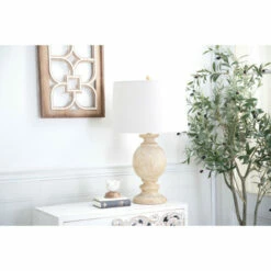 Cheapest ๐ Studio 350 Beige Polystone Coastal Accent Lamp 28 X 8 X 8 โญ