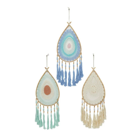 Best deal ๐ Studio 350 Multi Color Cotton Bohemian Dreamcatcher Wall Decor ( Set Of 3) ๐ฅฐ - Image 2