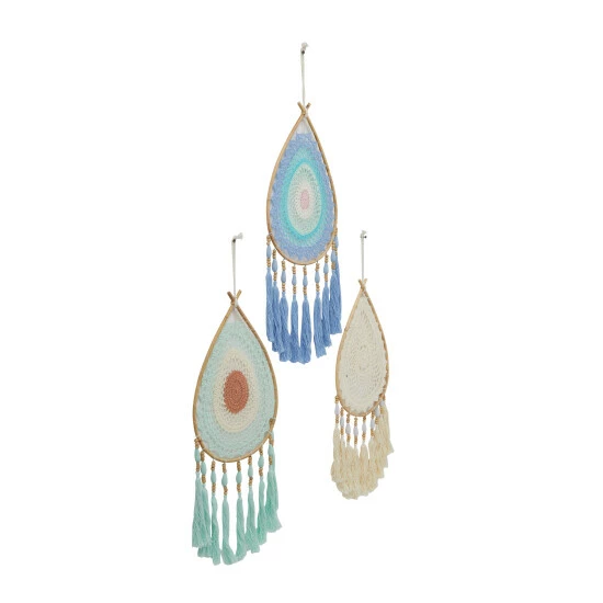 Best deal ๐ Studio 350 Multi Color Cotton Bohemian Dreamcatcher Wall Decor ( Set Of 3) ๐ฅฐ - Image 3