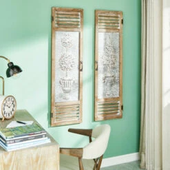 Top 10 ⭐ Studio 350 Brown Metal Farmhouse Wall Decor Trees And Nature (Set Of 2) 🤩