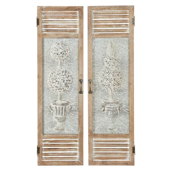 Top 10 ⭐ Studio 350 Brown Metal Farmhouse Wall Decor Trees And Nature (Set Of 2) 🤩 - Image 3