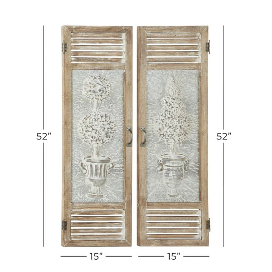 Top 10 ⭐ Studio 350 Brown Metal Farmhouse Wall Decor Trees And Nature (Set Of 2) 🤩 - Image 7