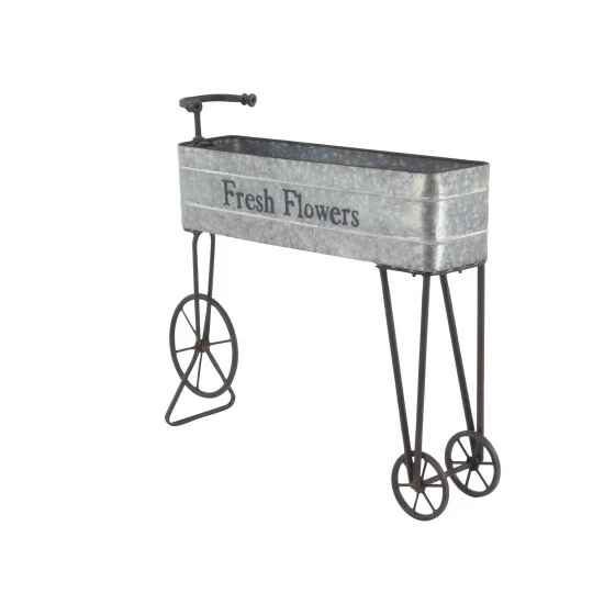 Wholesale 🛒 Studio 350 Grey Aluminum Farmhouse Plantstand 34 X 42 X 9 - 42 X 9 X 34 🎉 - Image 5