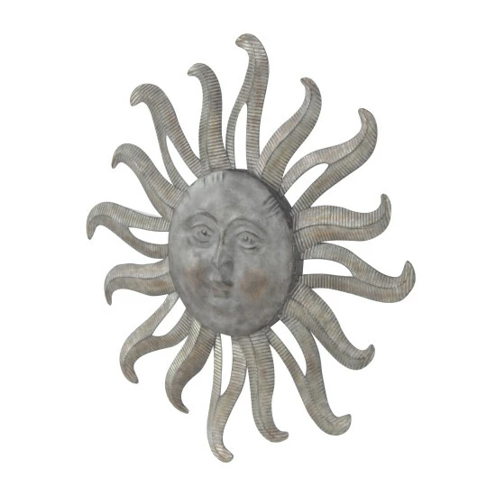 Coupon 🔔 Studio 350 Grey Iron Metal Rustic Eclectic Whimsical Sun Sculpture Wall Decor 36" 😀 - Image 3