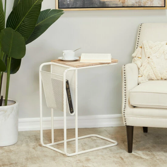 Best Pirce 🤩 Studio 350 Metal Farmhouse Accent Table - 20 X 12 X 25 Black 🔔