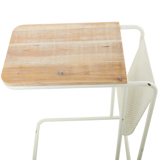 Best Pirce 🤩 Studio 350 Metal Farmhouse Accent Table - 20 X 12 X 25 Black 🔔 - Image 5