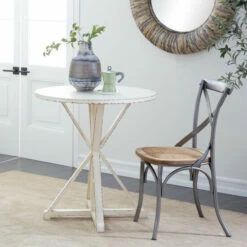 Promo 🛒 Studio 350 Wood Farmhouse Accent Table 31 X 29 X 29 - 29 X 29 X 31 White 💯