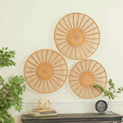Wholesale ⌛ Studio 350 Brown Iron Bohemian Wall Decor (Set Of 3) 🎉