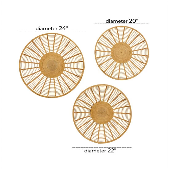 Wholesale โ Studio 350 Brown Iron Bohemian Wall Decor (Set Of 3) ๐ - Image 5