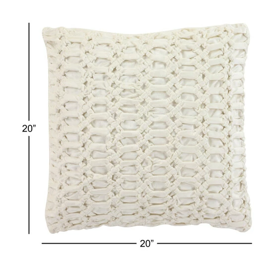 Cheapest 🧨 Studio 350 Velvet Decorative Throw Pillow W/ Dimensional Trellis Pattern ❤️ - Image 6