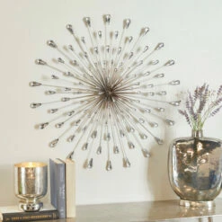 Deals 🔔 Studio 350 Silver Metal Glam Abstract Wall Decor 😀