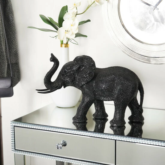 Budget 🥰 Studio 350 Black Polystone Contemporary Sculpture 👍 - Image 8