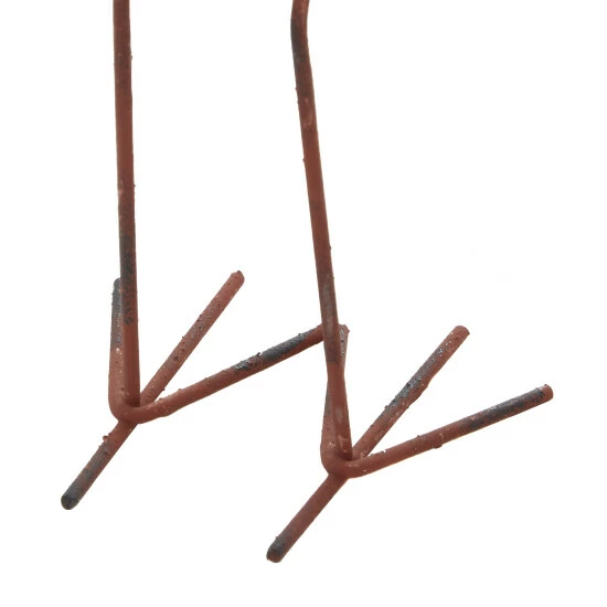 Outlet ⭐ Studio 350 3-piece Coastal White Ceramic And Iron Flamingo Sculptures - S/3 10", 12", 14"H ✔️ - Image 8