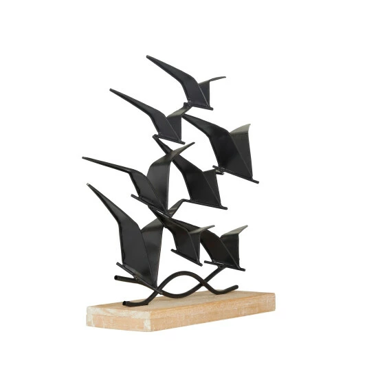 Buy ⌛ Studio 350 Black Metal Coastal Birds Sculpture - 14 X 19 X 4 ❤️ - Image 4
