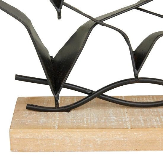 Buy ⌛ Studio 350 Black Metal Coastal Birds Sculpture - 14 X 19 X 4 ❤️ - Image 5