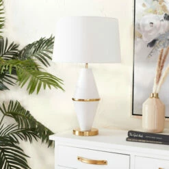 Budget ๐ฅฐ Studio 350 Metal Contemporary Table Lamp - 16 X 16 X 27 White ๐