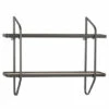 Outlet 🔔 Studio 350 Black Metal Industrial Wall Shelf 23 X 32 X 6 - 32 X 6 X 23 🌟