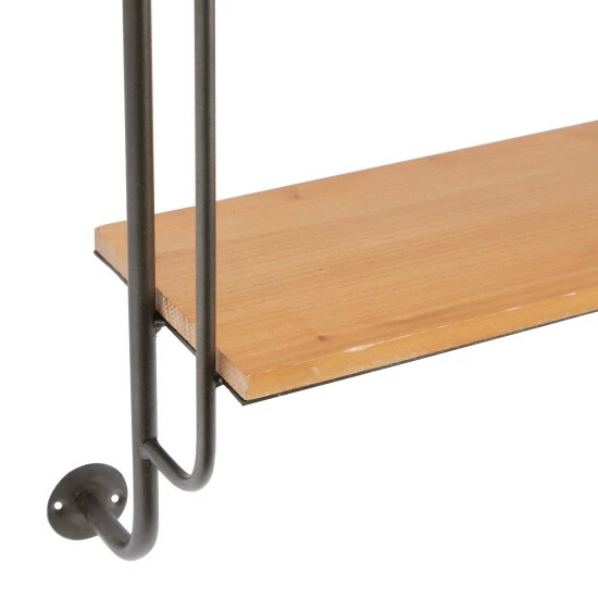 Best reviews of ⌛ Studio 350 Brown Iron Industrial Wall Shelf - 25 X 7 X 33 👍 - Image 4