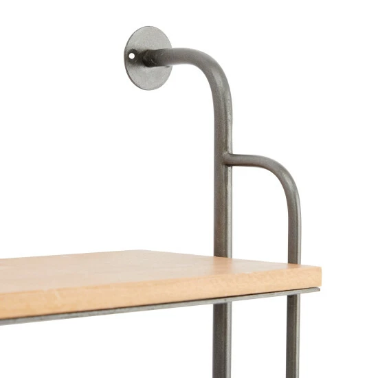 Best reviews of ⌛ Studio 350 Brown Iron Industrial Wall Shelf - 25 X 7 X 33 👍 - Image 5