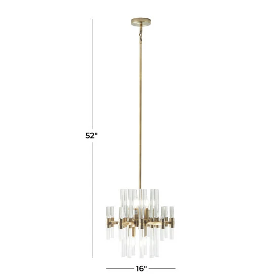 Cheapest 😉 Studio 350 Gold Metal Glam Chandelier - 16 X 16 X 52 ⌛ - Image 5