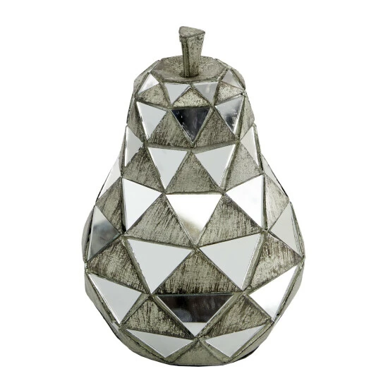 Best reviews of 🌟 Studio 350 Polystone Contemporary Sculpture (Set Of 3) - S/3 4.5", 6.25", 10.5"H Silver 🎁 - Image 4