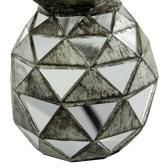 Best reviews of 🌟 Studio 350 Polystone Contemporary Sculpture (Set Of 3) - S/3 4.5", 6.25", 10.5"H Silver 🎁 - Image 6