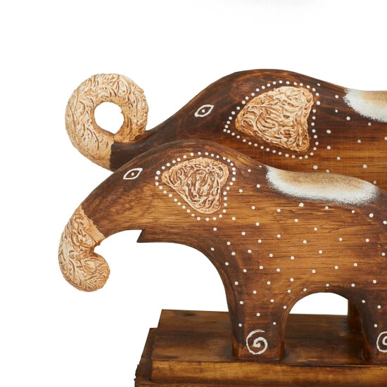 Cheap ๐คฉ Studio 350 Brown Wood Rustic Sculpture 9 X 21 X 6 - 21 X 6 X 9 โ - Image 5