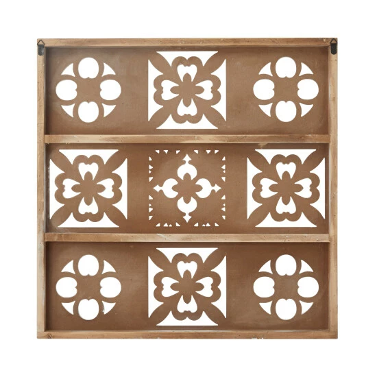 New 😉 Studio 350 White Wood Traditional Floral Wall Decor 👍 - Image 6
