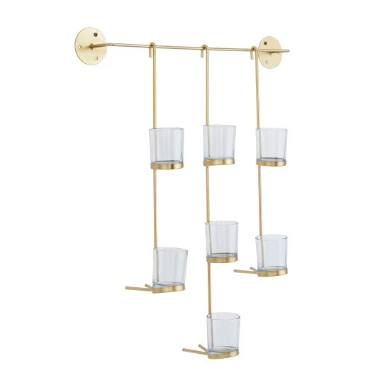 Promo 👍 Studio 350 Gold Metal Glam Wall Sconce - 23"L X 6"W X 27"H 😀 - Image 3