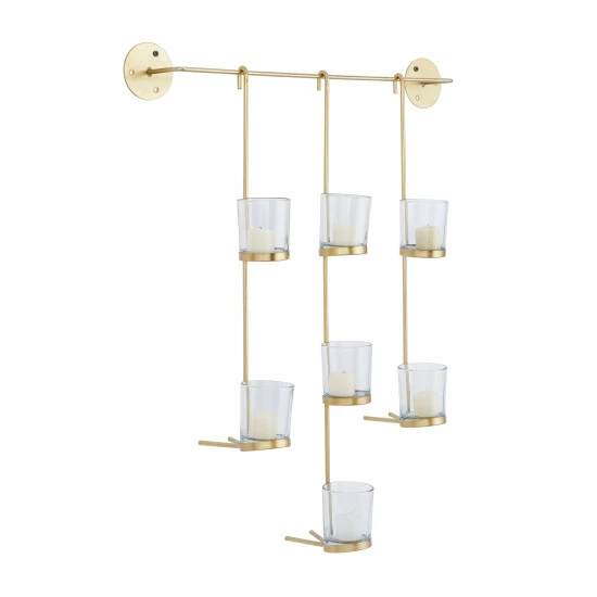 Promo 👍 Studio 350 Gold Metal Glam Wall Sconce - 23"L X 6"W X 27"H 😀 - Image 4