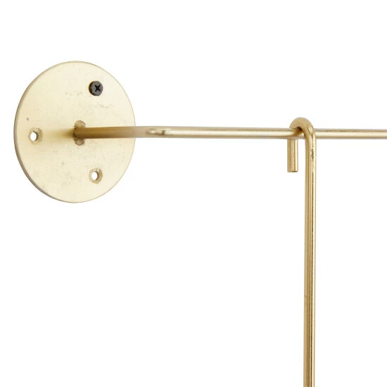 Promo 👍 Studio 350 Gold Metal Glam Wall Sconce - 23"L X 6"W X 27"H 😀 - Image 6