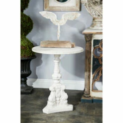 Best deal ✨ Studio 350 White Fiberglass Farmhouse Accent Table 27 X 22 X 22 - 22 X 22 X 27 🧨