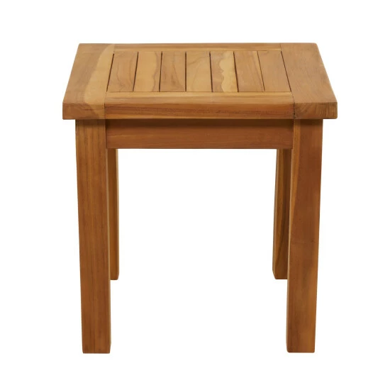 Buy 🎉 Studio 350 Teak Wood Traditional Indoor/Outdoor Accent Table - 18 X 19 X 18 ✨ - Image 6