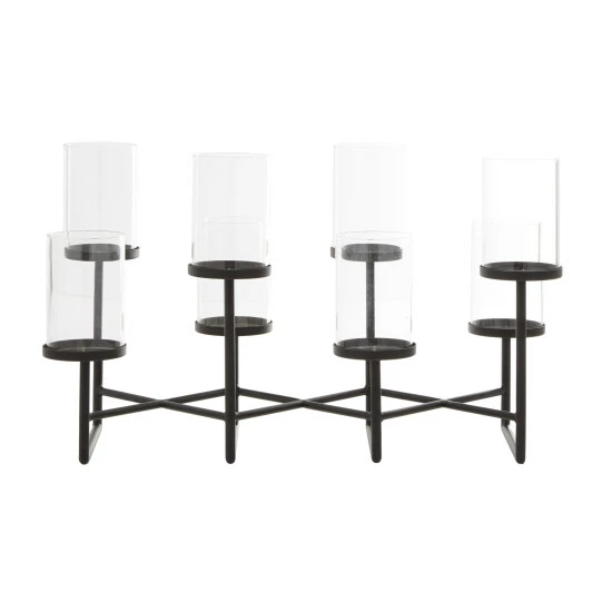 New ⌛ Studio 350 Black Iron Modern Candelabra 15 X 26 X 12 - 26 X 12 X 15 😉 - Image 3