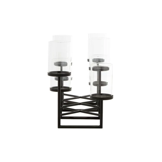 New ⌛ Studio 350 Black Iron Modern Candelabra 15 X 26 X 12 - 26 X 12 X 15 😉 - Image 4