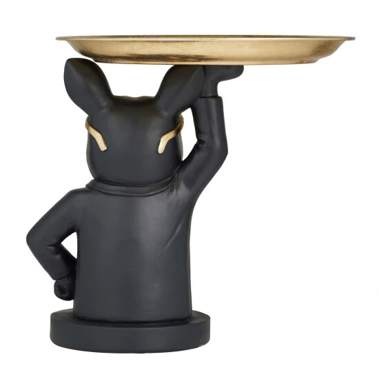 New 👍 Studio 350 Black Polystone Traditional Sculpture - 15"L X 14"W X 14"H 💯 - Image 6