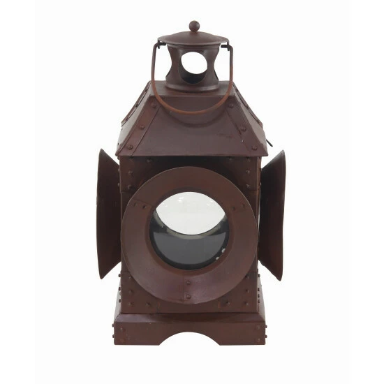 Cheapest ✨ Studio 350 Industrial Brown Metal Lantern 10 X 18 - 10 X 10 X 18 ⭐ - Image 2