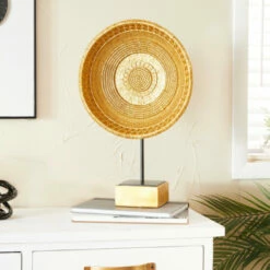 Cheap 👏 Studio 350 Gold Polystone Glam Sculpture 20 X 13 X 6 - 13 X 6 X 20 💯