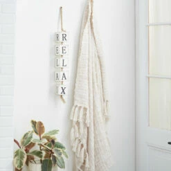 Wholesale 💯 Studio 350 White Wood Coastal Wall Decor 27 X 3 X 3 - 3 X 3 X 27 💯