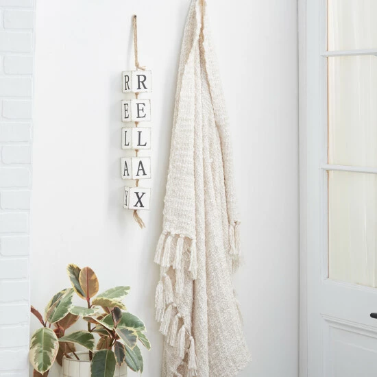 Wholesale ๐ฏ Studio 350 White Wood Coastal Wall Decor 27 X 3 X 3 - 3 X 3 X 27 ๐ฏ