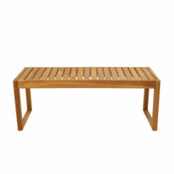 Buy 😀 Studio 350 Brown Teak Contemporary Outdoor Accent Table - 47 X 19 X 17 ⭐