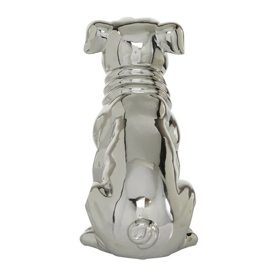 Flash Sale โ Studio 350 Silver Ceramic Glam Sculpture ๐ถ Dog 11 X 11 X 6 - 11 X 6 X 11 ๐งจ - Image 7