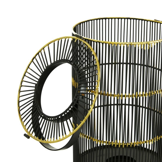 Cheap ๐งจ Studio 350 Set Of 2 Black Metal Contemporary Lantern - S/2 11", 16"H ๐ - Image 6