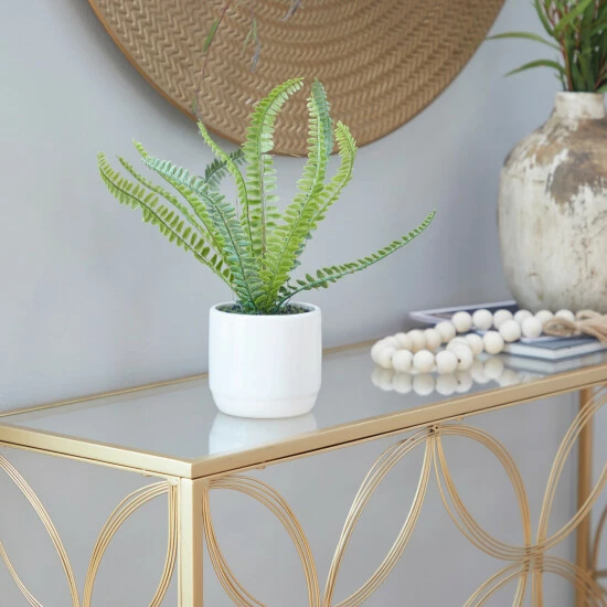 Flash Sale 👍 Studio 350 White Ceramic Contemporary Artificial Foliage 👍 - Image 8