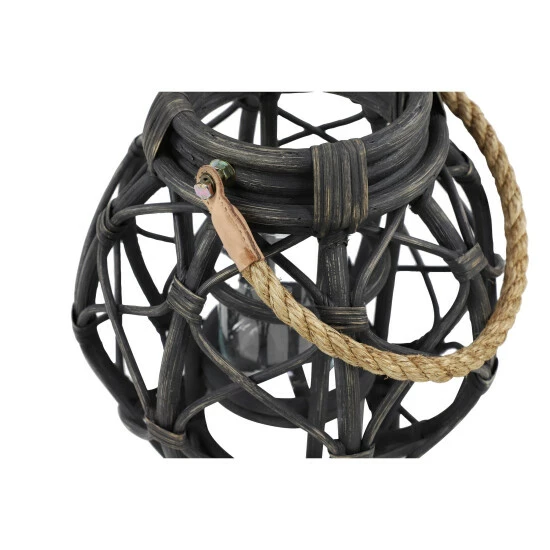 Wholesale ❤️ Studio 350 Black Rattan Coastal Lantern 12 X 12 X 12 - 12 X 12 X 12Round 🔥 - Image 7