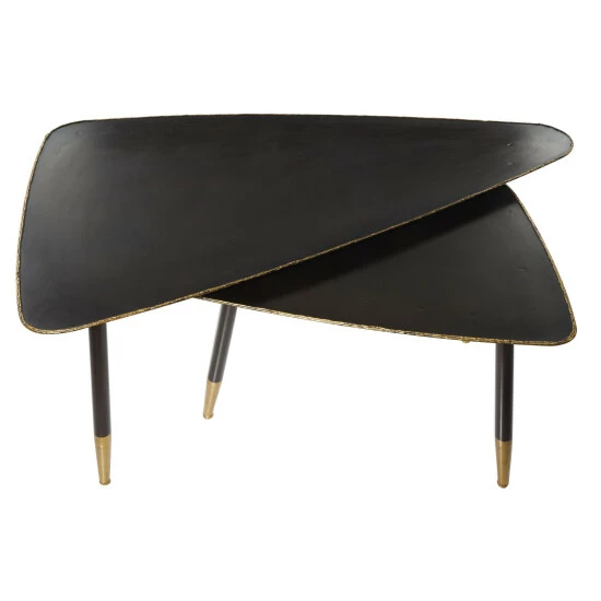 New 😀 Studio 350 Black Iron Modern Accent Table (Set Of 2) - 45 X 25 X 19 ⭐ - Image 4