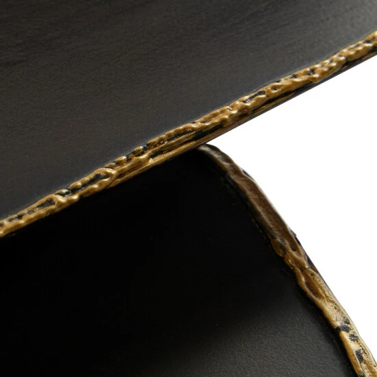 New 😀 Studio 350 Black Iron Modern Accent Table (Set Of 2) - 45 X 25 X 19 ⭐ - Image 6