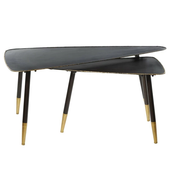 New 😀 Studio 350 Black Iron Modern Accent Table (Set Of 2) - 45 X 25 X 19 ⭐ - Image 8