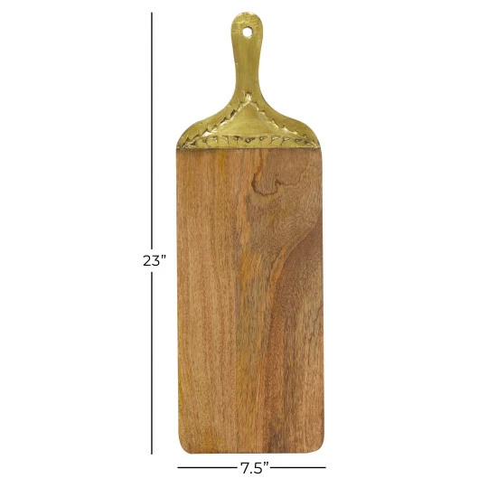 Deals 🤩 Studio 350 Brown Wood Natural Decorative Cutting Board 1 X 23 X 8 - 23 X 8 X 1 🥰 - Image 6